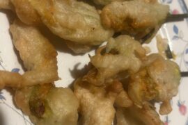 Fiori di zucca fritti!