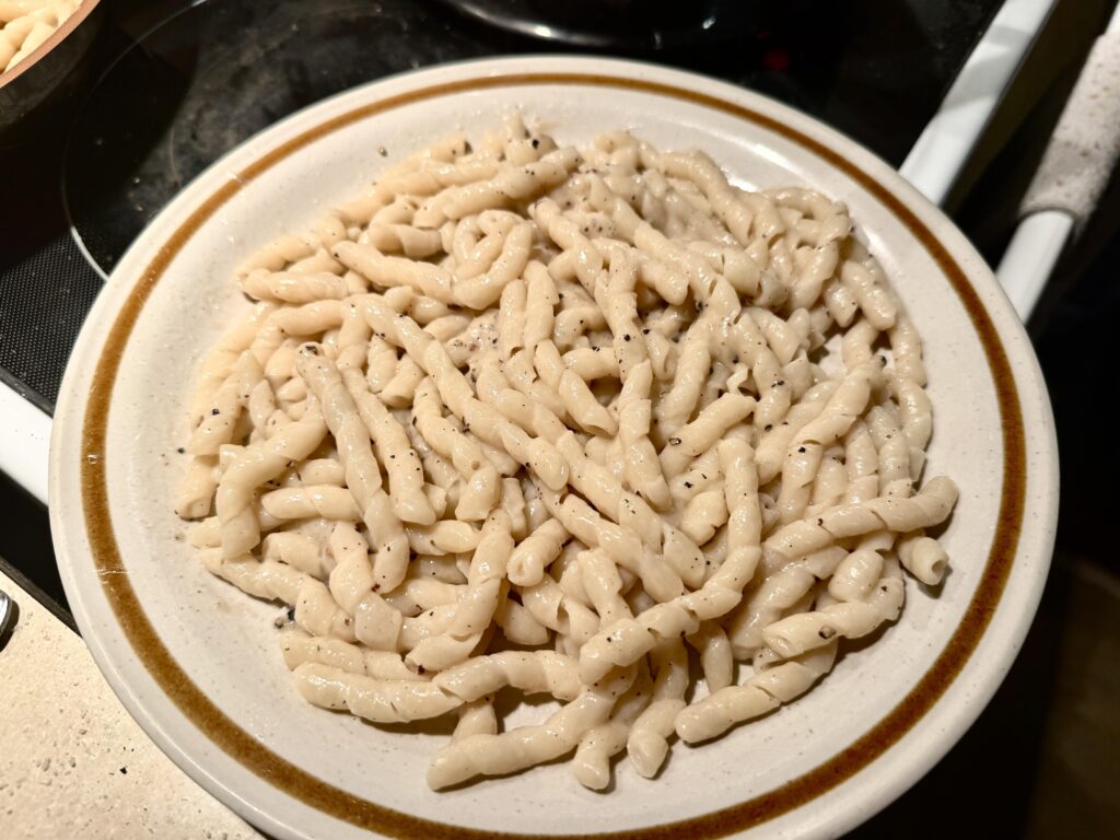 Cacio e Pepe with Busiate