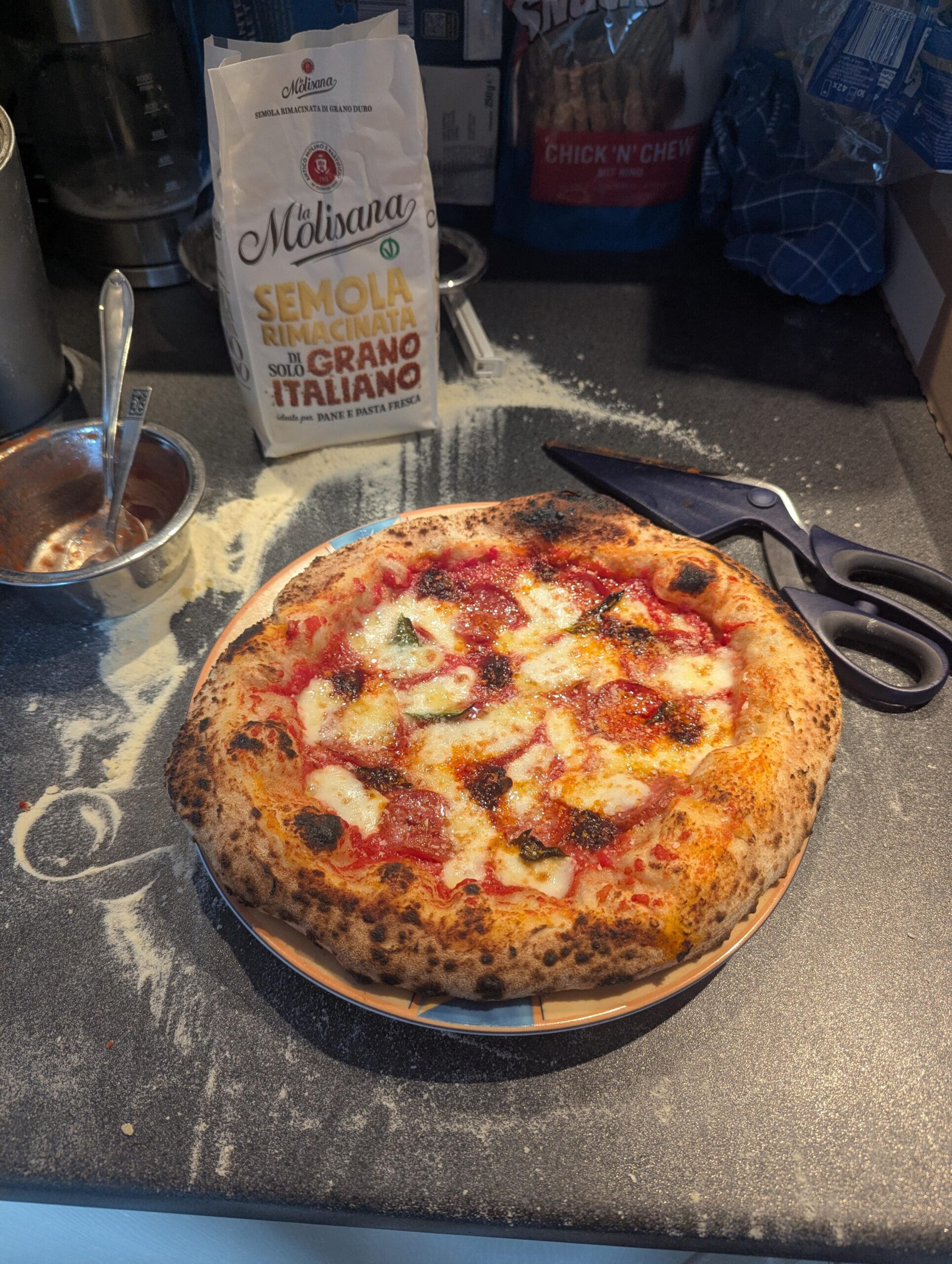 Salsiccia e Nduja, 70% Hydration Dough from KitchenAid Salsiccia e Nduja, 70% Hydration Dough from KitchenAid