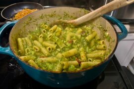 My attempt at Italian style broccoli pasta with garlic, anchovies, pecorino and lemon
