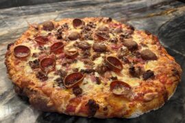 Super Bowl pizza night.