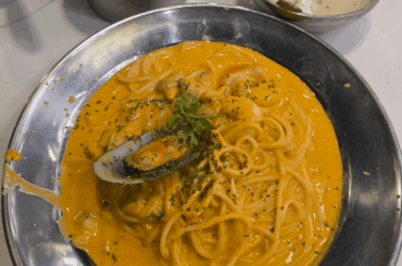 [I ate] Tomyum seafood pasta😋