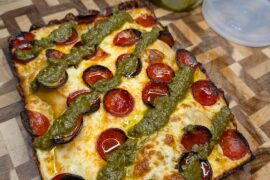 Pepperoni & Pesto Detroit