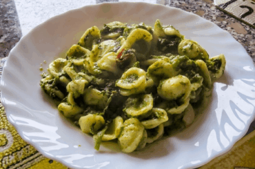 Orecchiette with turnip tops