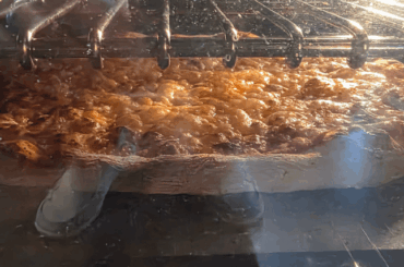 The molten cheese lava stage