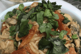 Made Marinara Spaghetti with simmered kippers, and an Asian-style canned tuna salad, taught to me by a former Japanese home-cook chef