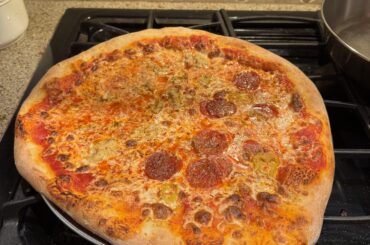 Half Pepperoni and Banana Pepper | Half Mushroom New Yawk Style