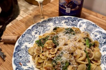 Spicy Orecchiette with Sausage & Rapini
