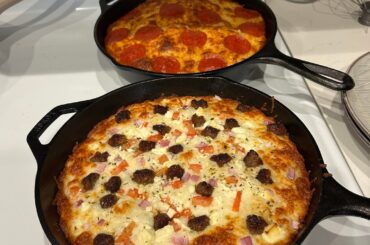 Tried a new dough recipe on the cast iron