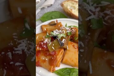 Pasta alla Norma (Sicilian Eggplant Pasta) #siciliancuisine #italianrecipes #easyrecipe