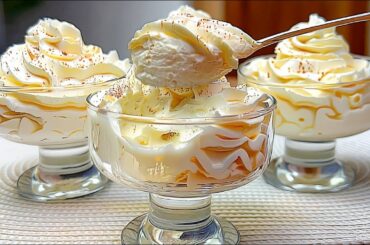 Mischen Sie einfach Ananas und Banane! Ein echtes italienisches Dessert in 5 Minuten! Kein Backen!