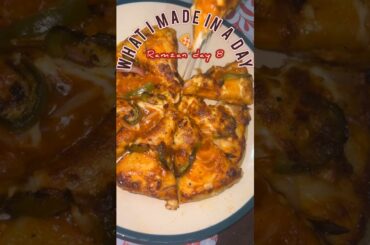 What I made in a day *RAMZAM DAY 8*✨🍕😃#food #ramadan #minivlog #pizza #shorts #ytshorts