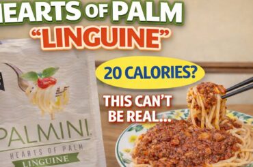 20-Calorie “Fake Pasta” 🍝 Cooking, Review & Mukbang 🤍