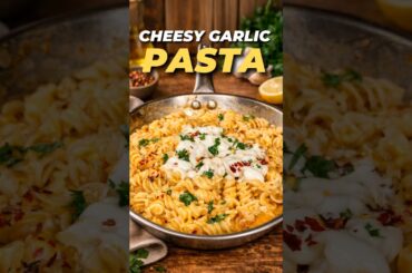 Cheesy Garlic Pasta Recipe | Restaurant Style Creamy Pasta at Home | Cooking Series #shorts