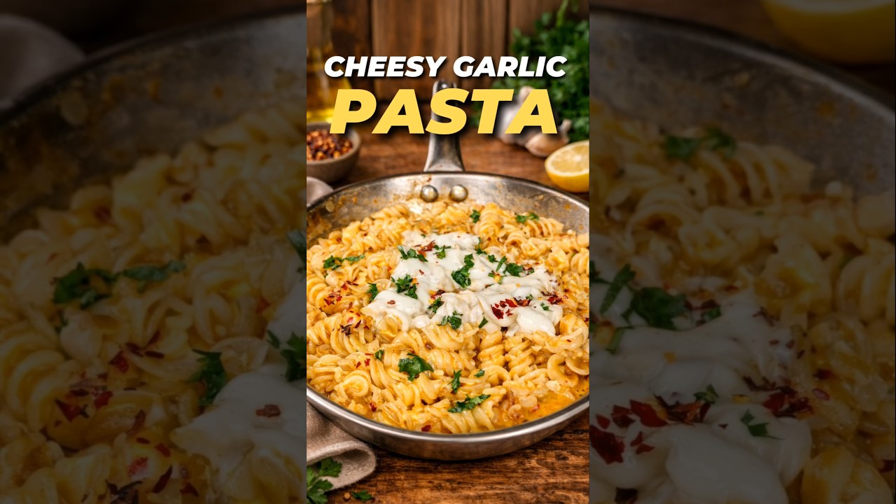 Cheesy Garlic Pasta Recipe | Restaurant Style Creamy Pasta at Home | Cooking Series #shorts Cheesy Garlic Pasta Recipe | Restaurant Style Creamy Pasta at Home | Cooking Series #shorts