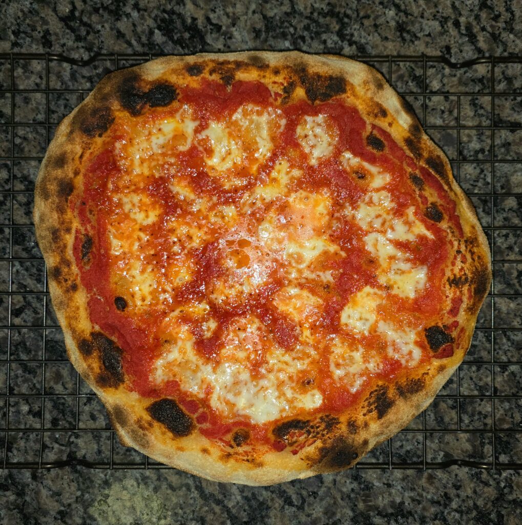 Sourdough neopolitan with buffalo mozzarella