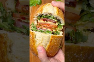The Ultimate Italian Mozzarella Sandwich 🥪🇮🇹 | 30-Second Recipe