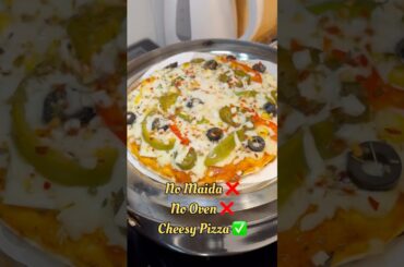 No maida❌ No oven❌ Cheesy Pizza at home 🏠|| KK Family Drama #food #cooking #family #vlog #shorts