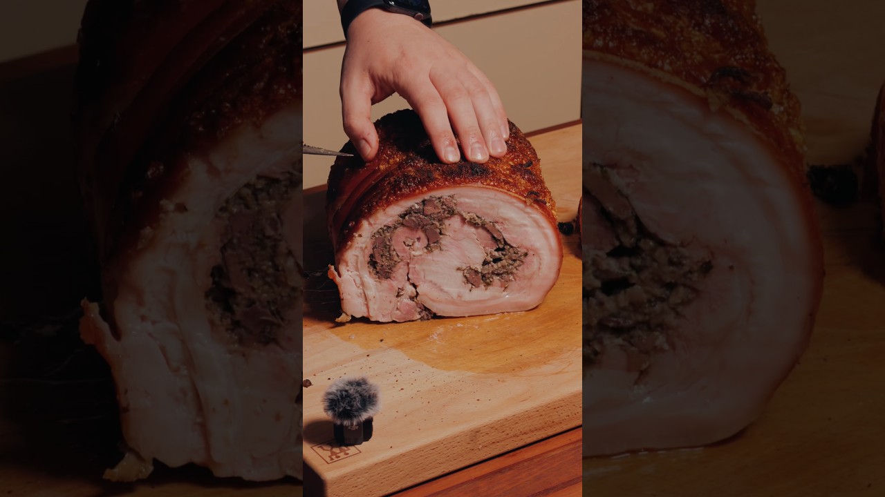 Slow-Roasted Italian Porchetta 🐷🍋🌿 #porchetta #roastedpig #italianfood Slow-Roasted Italian Porchetta 🐷🍋🌿 #porchetta #roastedpig #italianfood