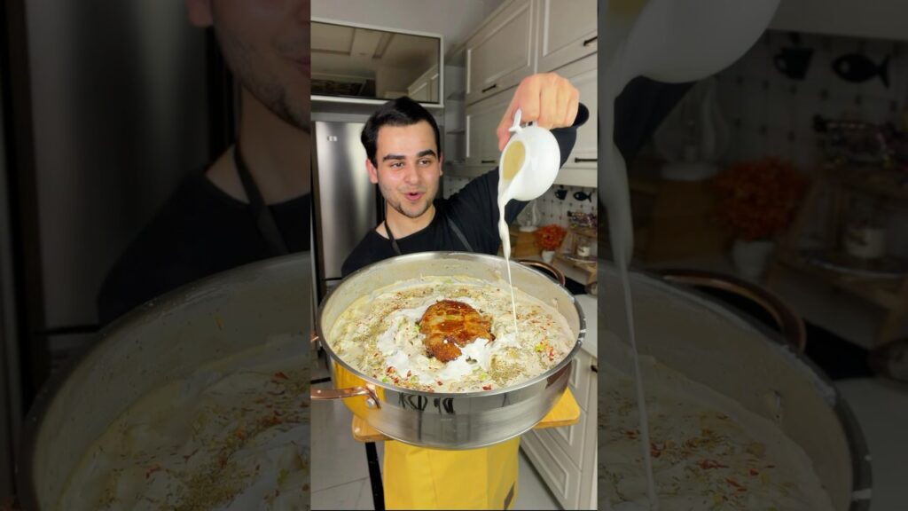 Creamy Alfredo Pasta and Chicken Parmesan! 😍 #shorts
