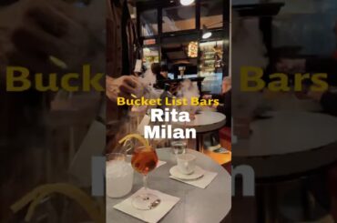 Bucket List Bars  -  Rita in Milan #bestbars #cocktail #milan #italy #bucketlist