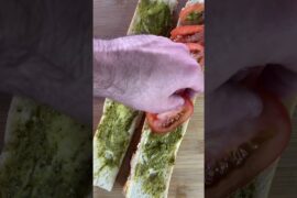 Simple Tomato Mozzarella Baguette Perfection #easyrecipe #lunch