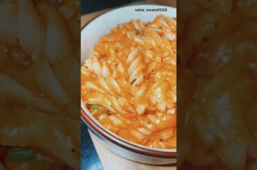 Creamy Red Sauce Pasta 😋 #viral #food #recipe #shorts #trending