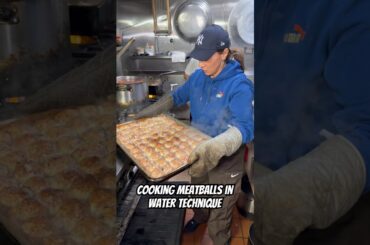 Cooking meatballs in water… yeah, we said it 💧 #meatballs #italianfood