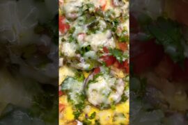 The Ultimate Egg Pizza Omlette for Breakfast! ✨#cooking #shortsfeed #viral #shorts #eggrecipes