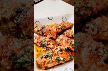 Wild Seared Sassy Salmon With Garlic And Herbs in a Fig Balsamic White Wine Glaze