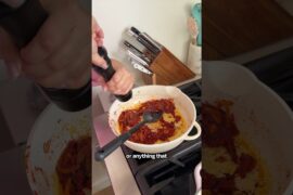 Pork belly & gochujang pasta #shorts #cooking #pasta