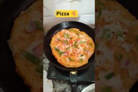 pizza instant recipe home made #food #cooking #youtubeshorts #homemade