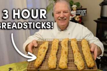 3 Hour Homemade Italian Breadsticks - "Bastoni"