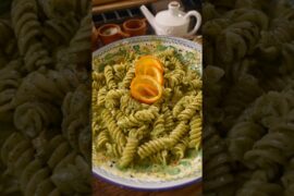 Orange Peel Parsley Pesto Pasta