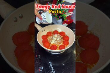 creamy tomato pasta recipe | Red souce pasta | Easy pasta recipe #shorts #pasta #viral #food