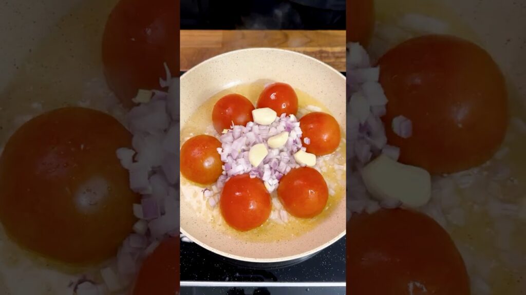 Tomato Shrimp Pasta! Easy Recipe #shorts