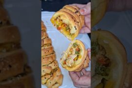Alfredo Chicken Bread Recipe | Chicken Bread Recipe #ramadanspecial #recipe #food #shorts #ytshorts