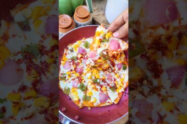 Tawa Bread Pizza | No Oven | #short #recipe #easyrecipe #cooking #trending