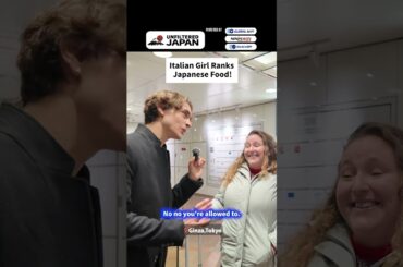 Italian foodie ranks Japanese food! 🍕🍣 #unfilteredjapan #streetinterview #japan #japantravel