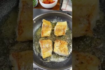 Fresh Cod Simmered in Italian Tomato Magic #cooking #recipe #shorts