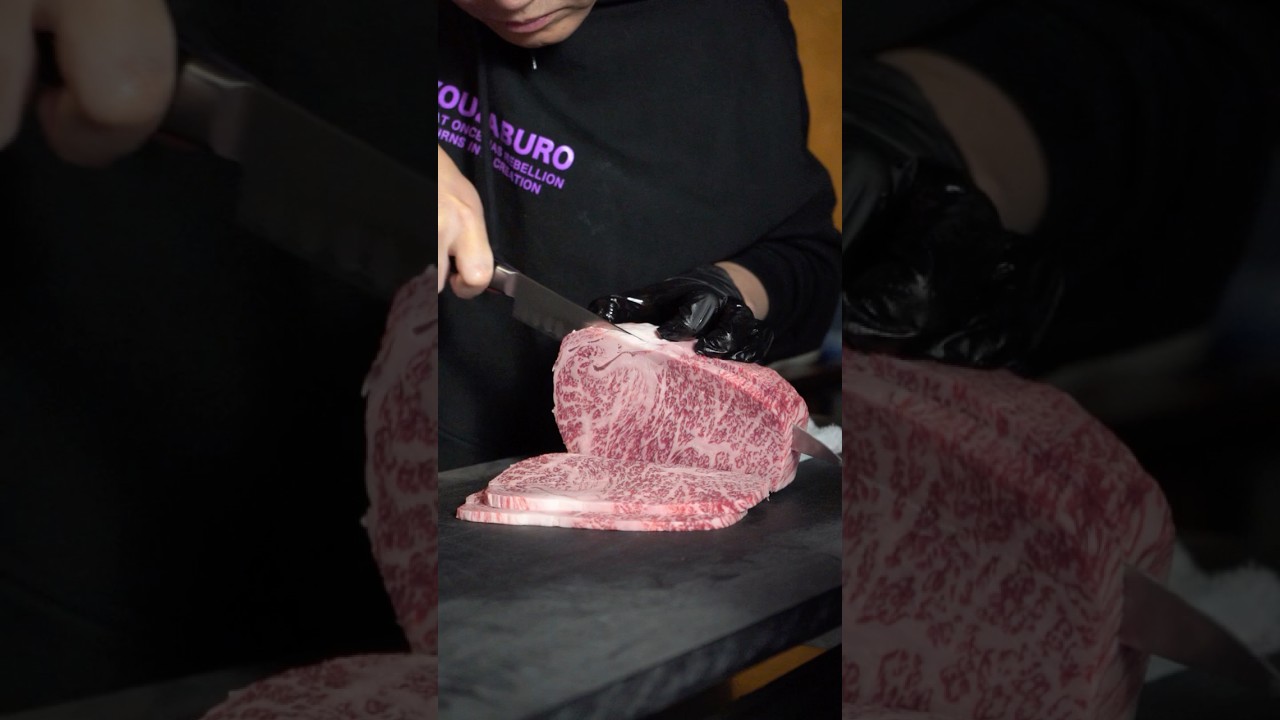 Wagyu Striploin Sushi 🥩 Kobe Yuzaburō Wagyu Striploin Sushi 🥩 Kobe Yuzaburō