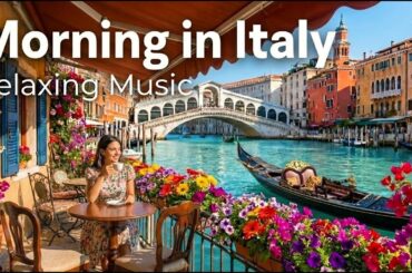 Italy Morning Music ☀️ Dreamy Mediterranean Coastal Atmosphere for Relaxation