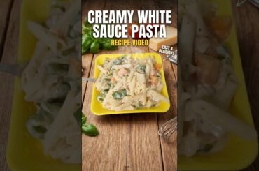 Creamy White Sauce Pasta WITHOUT Cream! 🍝 (5-Min Recipe) #Shorts