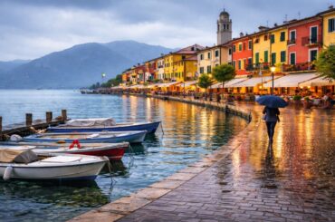 Bardolino in the Rain — A Peaceful Walk on Lake Garda, Italy 🇮🇹