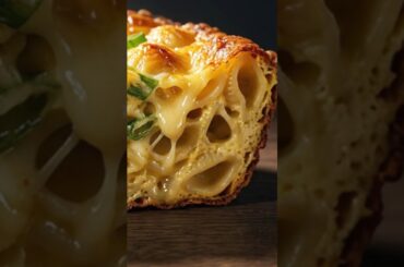 Pasta fried like an omelet tastes better than you'd expect #cooking #food #cook #pasta #shorts