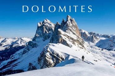DOLOMITES 4K | Winter Wonderland in Italy | Immersive Tour + Travel Guide