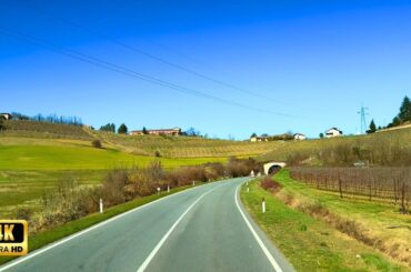 The Beauty of Piedmont: Vineyard Hills & Ancient Villages | Truck POV 4K 60fps