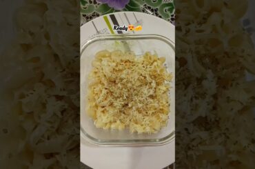 Lazy Microwave Mac & Cheese 🧀🤤 Super Easy Recipe #shorts #macandcheese #cooking #viral #ytshorts