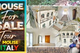 Beautiful Historic Stone Palace with Original Antique Floors Near Magical Waterfalls in Italy,Molise