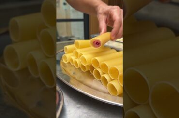 Gratin de cannelloni jambon et poireaux 🤩 #shorts